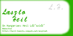 laszlo heil business card